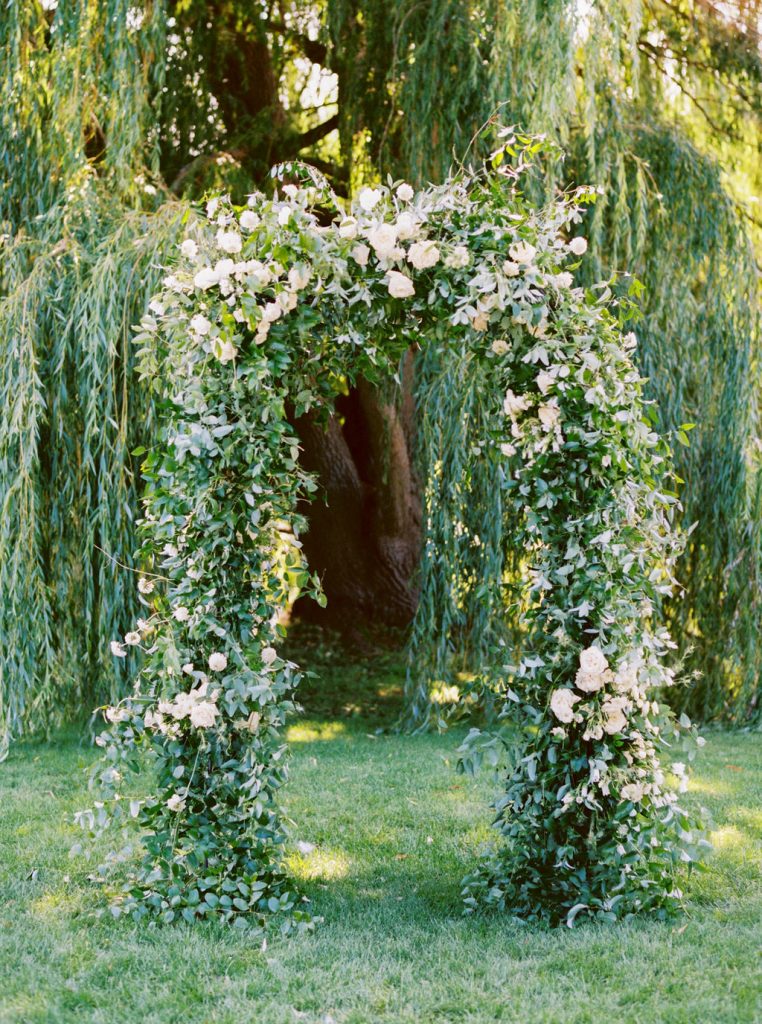 Organic Wedding Arch and Greenery