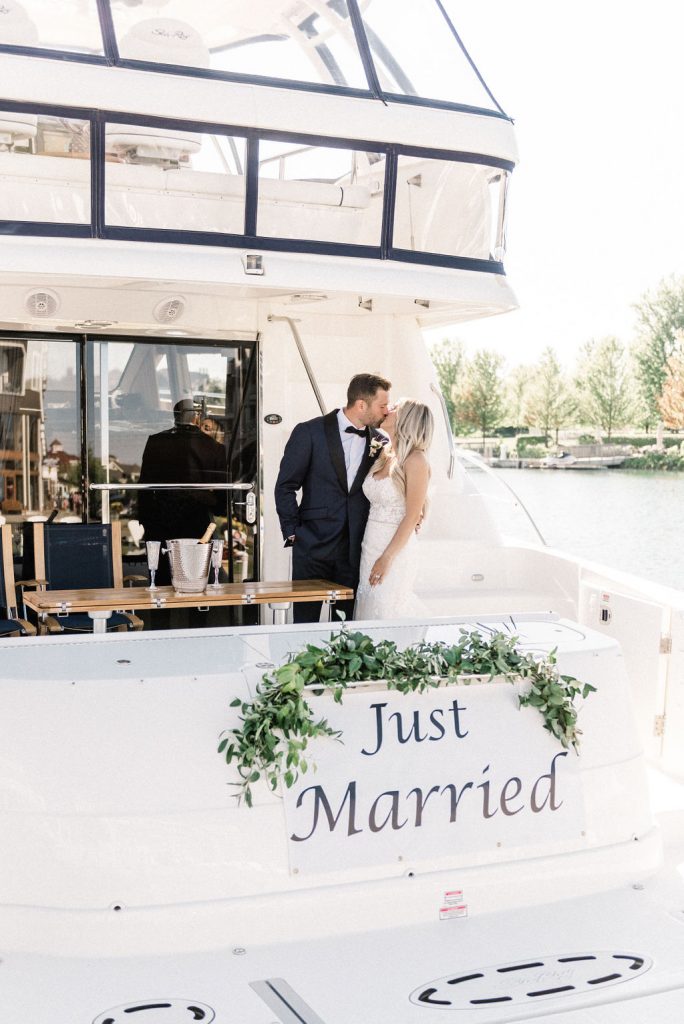 Michigan Wedding yacht 