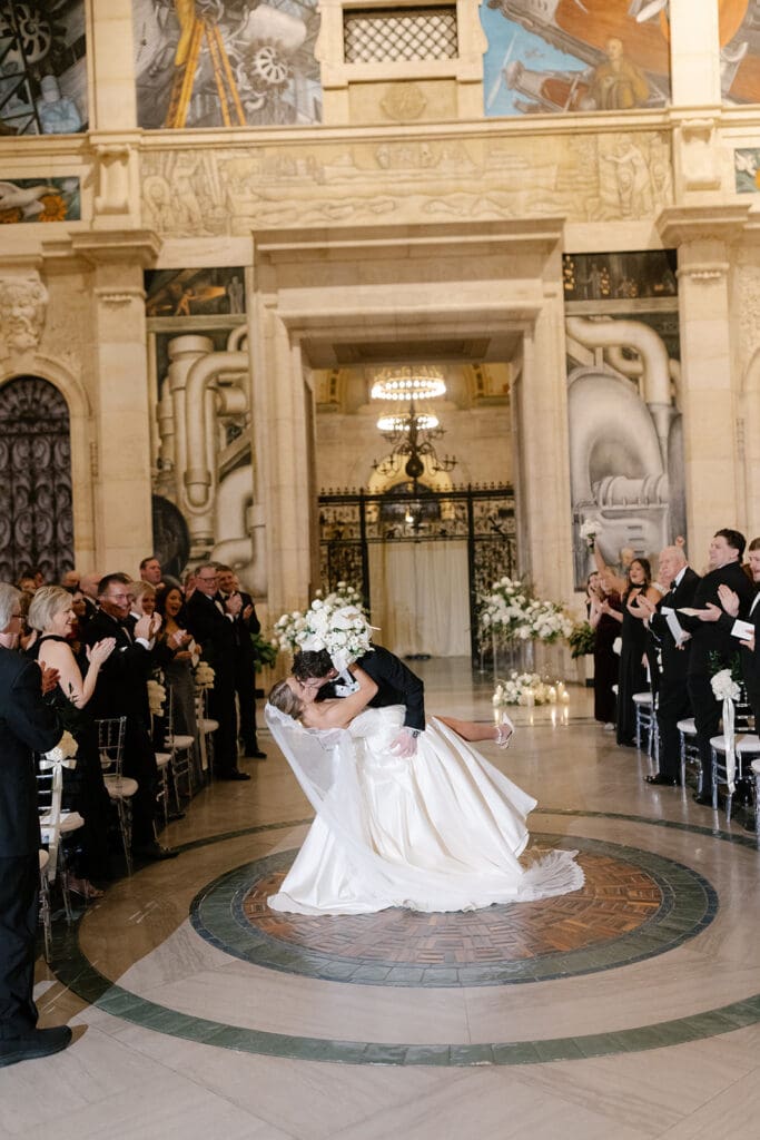 Detroit Institute of Arts in Detroit Michigan. Wedding ceremony