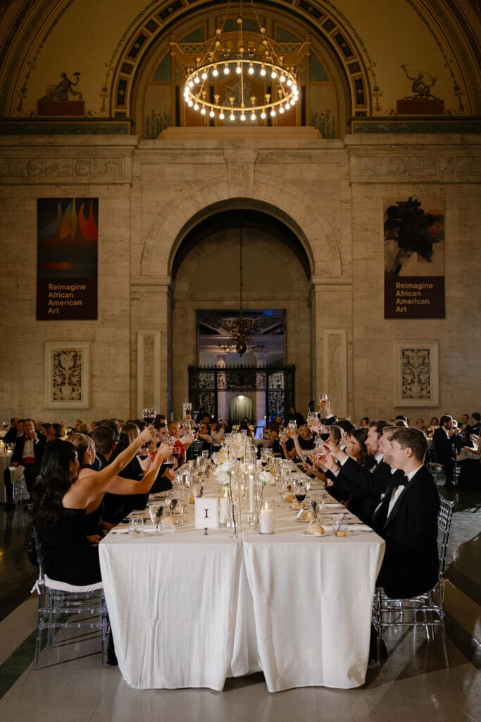 Detroit Institute of Arts in Detroit Michigan. Wedding Reception