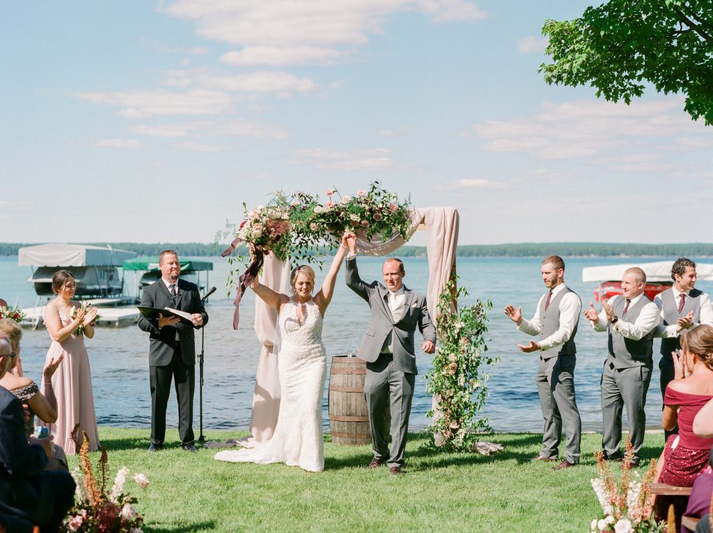 Outdoor Michigan Lake Ceremony 